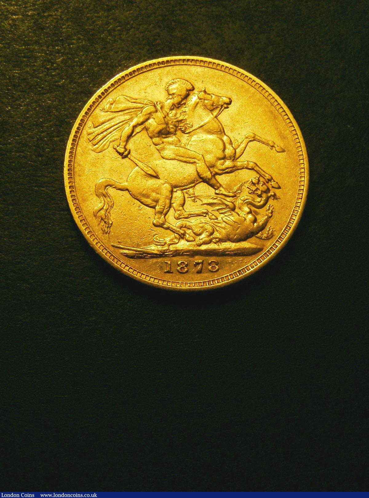 Sovereign 1878M Marsh 100 George and the Dragon Fine/NVF : English Coins : Auction 133 : Lot 979
