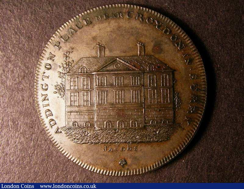 Penny 18th Century Middlesex Skidmore's Clerkenwell series undated Addington Place, Near Croydon DH147 UNC and nicely toned : Tokens : Auction 134 : Lot 1562
