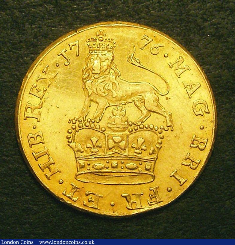 London Coins : A134 : Lot 2480 : Third Guinea 1776 Pattern by Yeo, Wilson and Rasmussen 137 Reverse Lion on Crown About UNC the r...