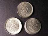 London Coins : A134 : Lot 1684 : Mis-Strike Sixpences (3) 1951, 1963, 1964 all struck off-centre and with raised lips around ...
