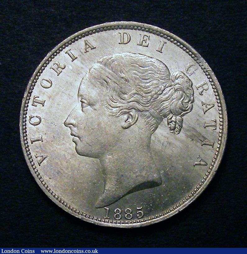Halfcrown 1885 ESC 713 CGS AU 75 Good EF the reverse Unc and with original mint brilliance : Certified Coins : Auction 135 : Lot 1129