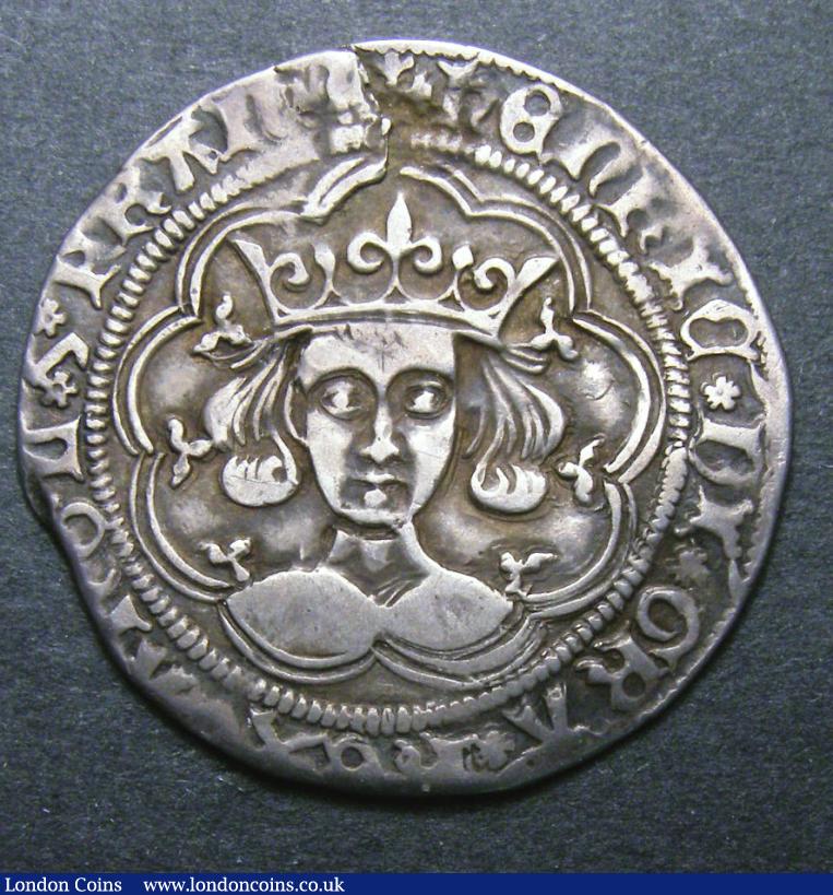 Groat Henry VI Rosette-Mascle issue Calais Mint S.1859 GF/NVF : Hammered Coins : Auction 135 : Lot 1391