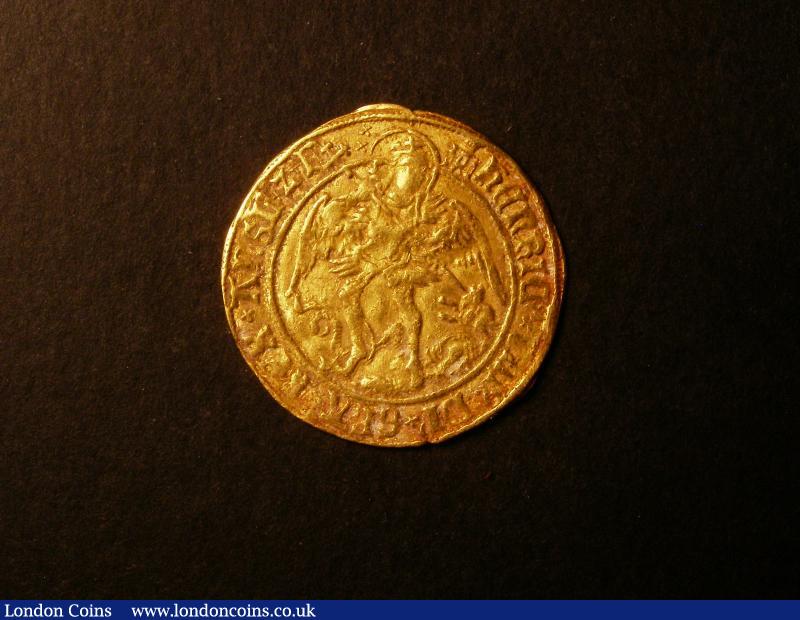 Angel Henry VIII First Coinage mintmark Castle S.2265 Fine : Hammered Coins : Auction 137 : Lot 1227