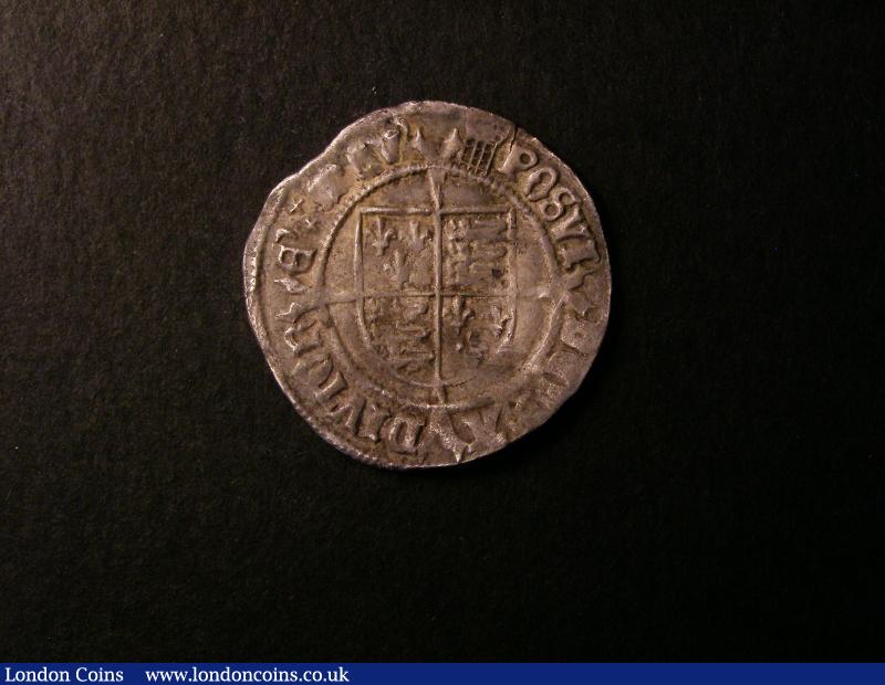 Groat Henry VIII First Coinage 1509-1526, Portrait of Henry VII, London Mint, mintmark Portcullis NVF buckled with some scuffs : Hammered Coins : Auction 137 : Lot 1239