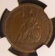 London Coins : A137 : Lot 384 : Farthing 1665 Pattern in Copper with straight-grained edge Peck 423 NGC MS64 BN