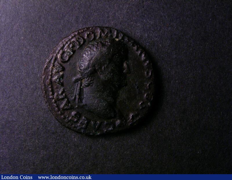 Roman As Domitian AD69-96 Obverse CAESAR AVG F DOMITIANVS COS V Reverse SC Spes advancing left Sear 878 RIC 723, weight 8.8 grammes, Fine/Good Fine (bought C.J.Martin April 1986 £25) : Ancient Coins : Auction 138 : Lot 1589