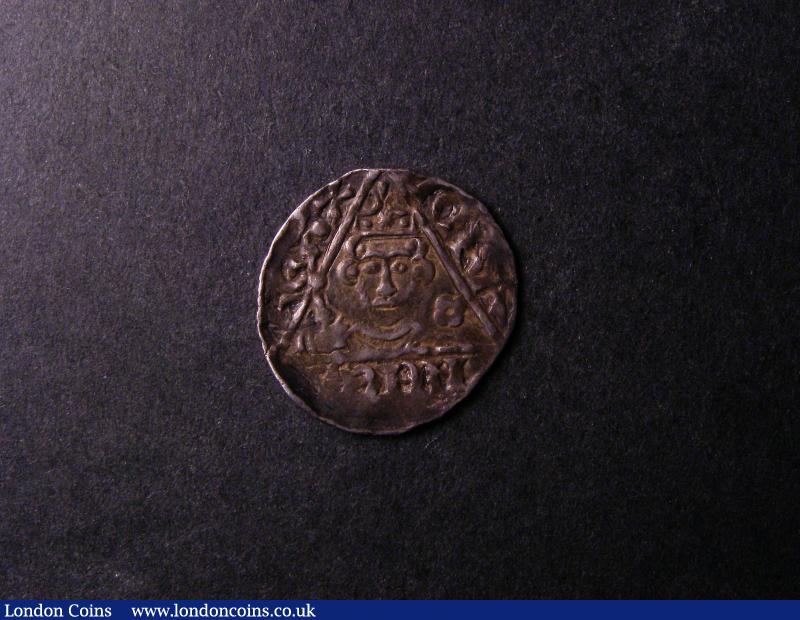 London Coins : A138 : Lot 1240 : Ireland Penny John Third 'Rex' coinage (c.1207-11) S.6228 Dublin Mint moneyer Roberd, weight 4.5...