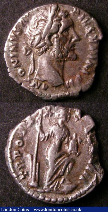 London Coins : A138 : Lot 1586 : Roman Antoninus Pius AD138-161 (2) Denarius Obverse as Sear 1247 Reverse as Sear 1243 Tranquility st...