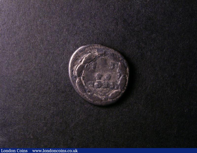 London Coins : A138 : Lot 1596 : Roman Denarius Galba AD68-69 Obverse [IMP] SER GALBA AVG Reverse SPQR OB CS in three lines within oa...