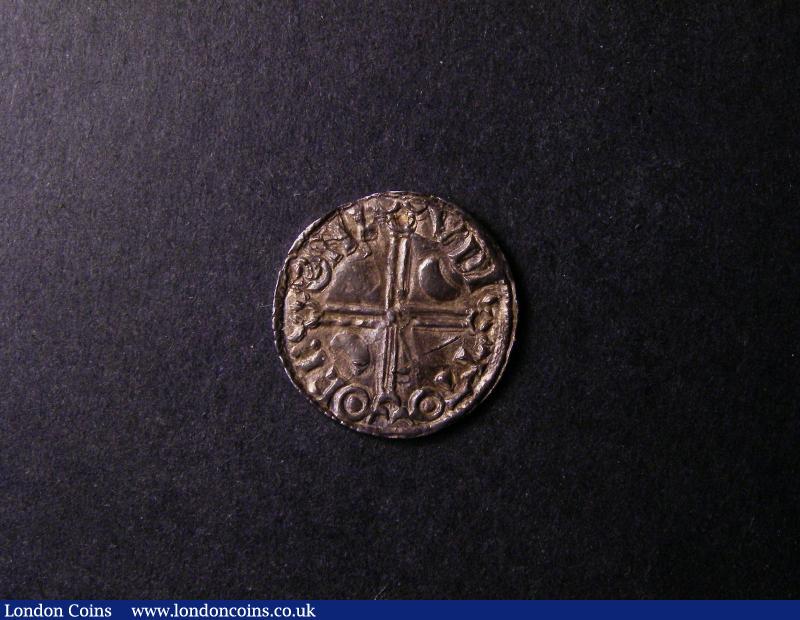 London Coins : A138 : Lot 1773 : Penny Harthacnut Danish type imitating Aethelred II Hauberg 23/28 S.1170 Reverse TOOCI ON LVDI (Lund...