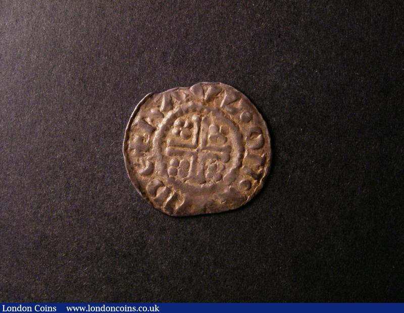 London Coins : A138 : Lot 1775 : Penny Henry II Short Cross Class 1c Portrait less fine shaped, more curls to right than left,...