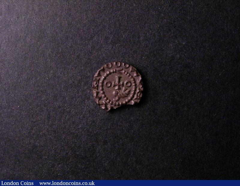 London Coins : A138 : Lot 1819 : Primary Sceatta Early Anglo-Saxon Kentish type S.776 Bird type, Obverse Diademed bust right,...