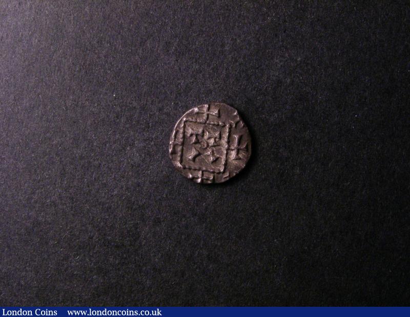 Primary Sceatta Early Anglo-Saxon South-Eastern type S.779 BMC 2b series C2 Obverse Radiate bust right, Reverse four crosses around standard, weight 1.1 grammes, Good Fine and pleasing (bought C.J.Martin 1984 £110) : Hammered Coins : Auction 138 : Lot 1820