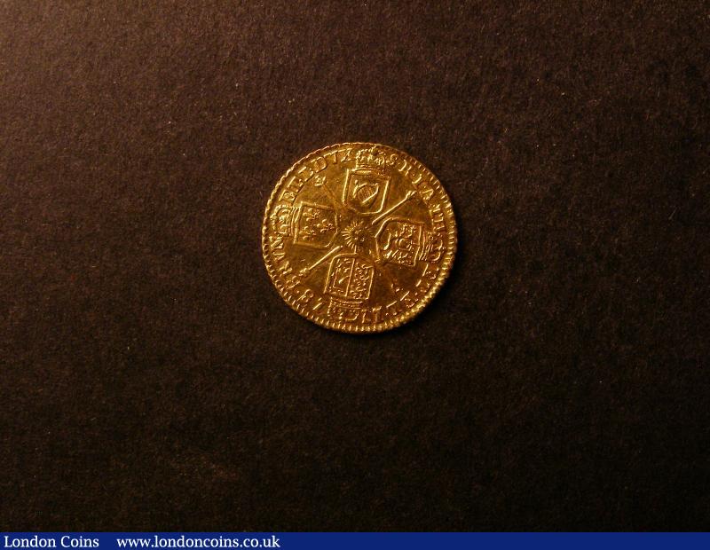 London Coins : A138 : Lot 2513 : Quarter Guinea 1718 S.3638 VF (bought Grantham Coins 12/10/1985 &pound;75)