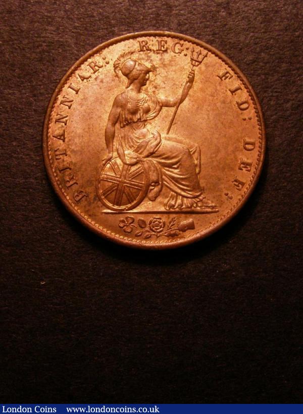 Halfpenny 1856 Last A of BRITANNIAR with missing left lower leg CGS Variety 02 CGS UNC 80 : Certified Coins : Auction 139 : Lot 529