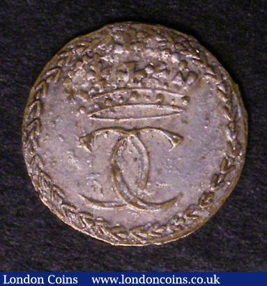 London Coins : A140 : Lot 1269 : Jetton Charles II Coronation undated (1661) Obverse Large Rose within wreath border, Reverse int...