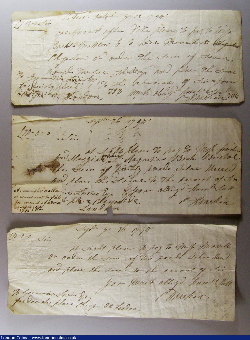London Coins : A140 : Lot 41 : Russia, 1822 ‘Rothschild? Loan, bond for 720 roubles or £111, handsigned in ...