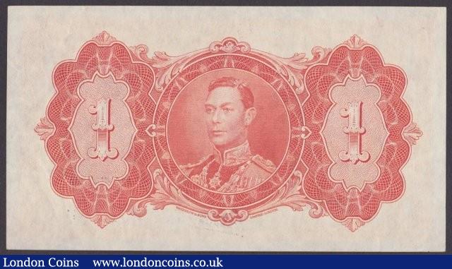 London Coins : A140 : Lot 418 : British Guiana $1 dated 1st January 1942 series J/6 37354, KGVI on reverse, Pick12c,...
