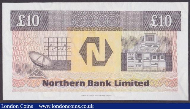 London Coins : A140 : Lot 624 : Northern Ireland Northern Bank Limited &pound;10 dated 24th August 1988, first series and extrem...