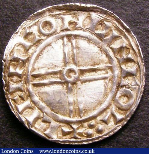 Penny Cnut Short Cross S.1159 Lincoln Mint, moneyer LIFINC ON LINCOL NEF on a wavy flan : Hammered Coins : Auction 141 : Lot 1140