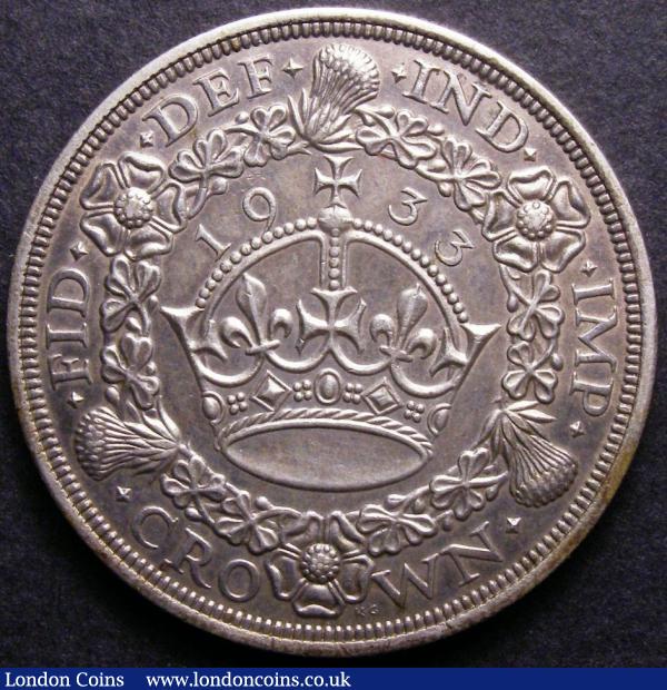 Crown 1933 ESC 373 NEF toned : English Coins : Auction 141 : Lot 1293
