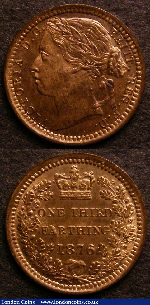 London Coins : A141 : Lot 2192 : Third Farthings (2) 1876 Peck 1932 UNC and lustrous with a few small tone spots, Ex-Colin Cooke ...