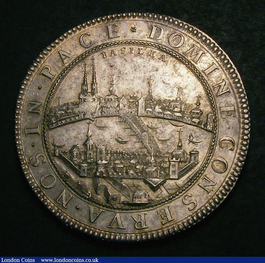 London Coins : A141 : Lot 819 : Swiss Cantons - Basle Double Thaler, undated, 51mm diameter, 55.62 grammes, Dav.588&...