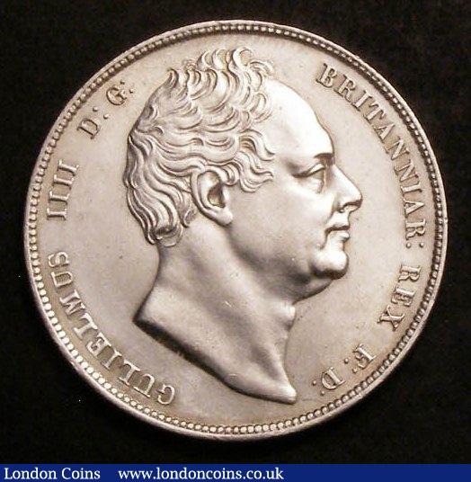 Halfcrown 1837 ESC 667 EF the reverse near so : English Coins : Auction 142 : Lot 2383