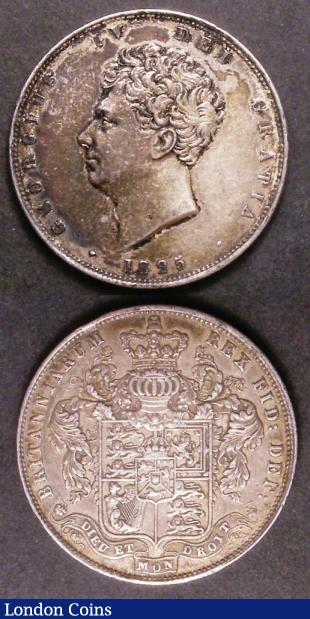 Halfcrowns (2) 1825 ESC 642 VF toned with some surface marks, 1826 ESC 646 GVF with some contact marks : English Coins : Auction 142 : Lot 2475