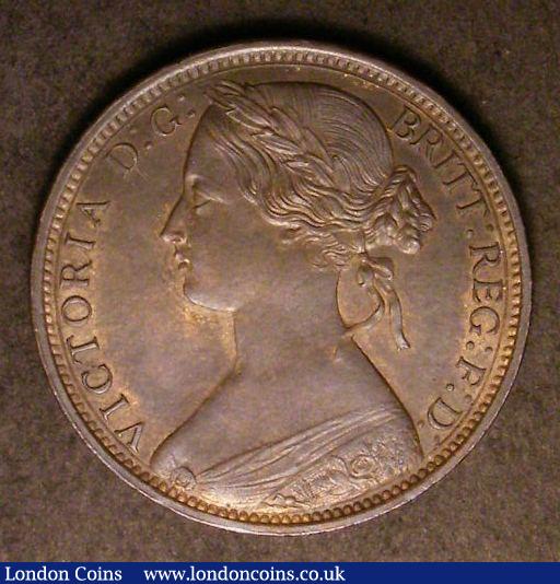 Penny 1862 Freeman 39 dies 6+G UNC or near so with a trace of lustre : English Coins : Auction 142 : Lot 2670