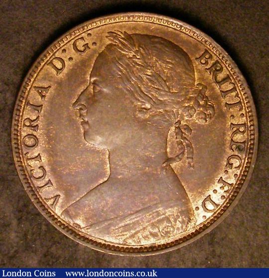 Penny 1883 Freeman 118 dies 12+N UNC or near so with traces of lustre : English Coins : Auction 142 : Lot 2705