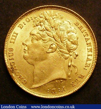 Sovereign 1822 Marsh 6 EF or near so with edge damage at 8 o'clock on the obverse and 1 o'clock on the reverse : English Coins : Auction 142 : Lot 2945