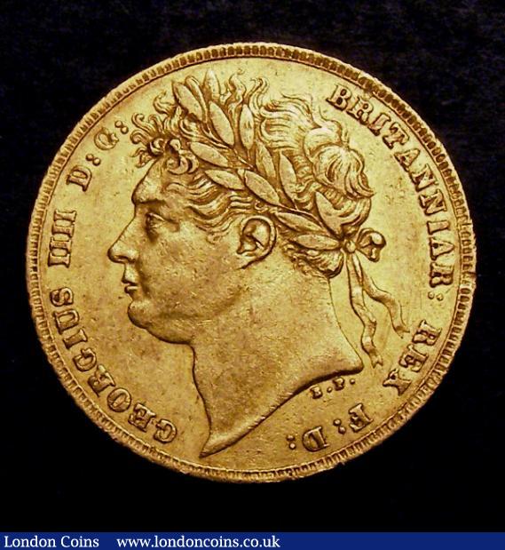 Sovereign 1823 Marsh 7 NVF with some surface marks and some scratches in the field behind the bust, Very Rare in any grade : English Coins : Auction 142 : Lot 2946