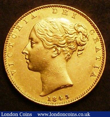 Sovereign 1843 Marsh 26 NEF with some contact marks : English Coins : Auction 142 : Lot 2969
