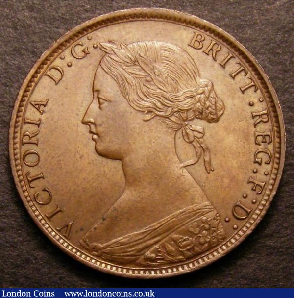 Halfpenny 1868 as Freeman 303 dies 7+G with 16 teeth date spacing from the 1 to the centre of the last 8 of the date CGS 65, Ex-KB Coins March 2001 : Certified Coins : Auction 142 : Lot 456