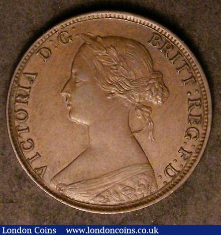 Halfpenny 1865 5 over 3 Freeman 297 dies 7+G GVF or better : Certified Coins : Auction 142 : Lot 536