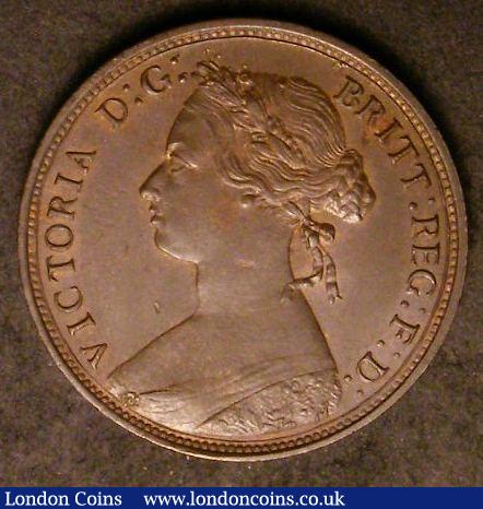 Halfpenny 1876H Freeman 329 dies 14+M GEF/AU with some spots of surface deposit on the top of the portrait : Certified Coins : Auction 142 : Lot 540