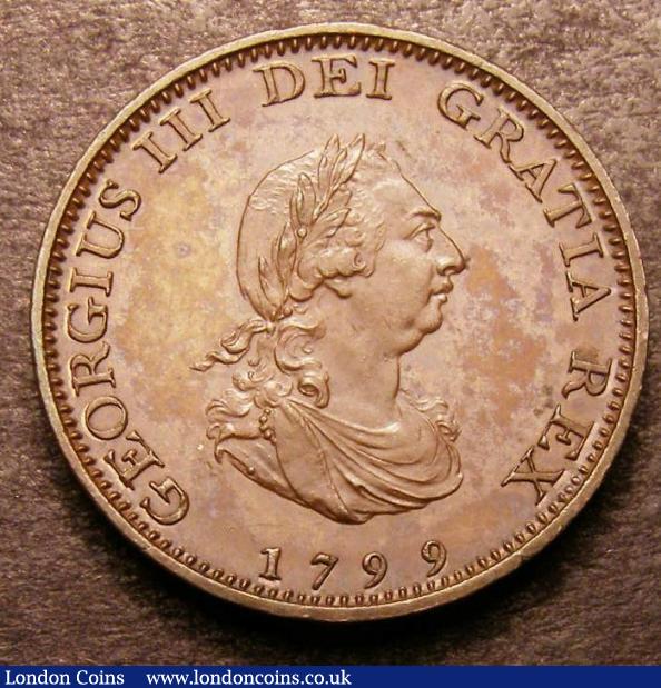 Farthing 1799 Bronzed Proof Peck 1273 KF8 CGS 80 the only example thus far graded on the CGS Population Report : Certified Coins : Auction 142 : Lot 670