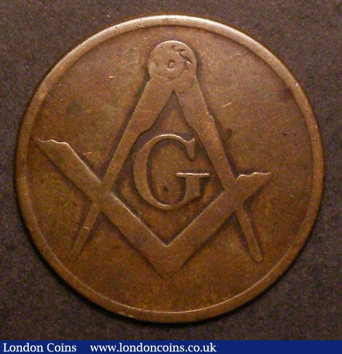 Masonic Token C W Arch token (undated) around Fine, Listed as Very Rare by Shackleton in 1890 : Tokens : Auction 142 : Lot 1124