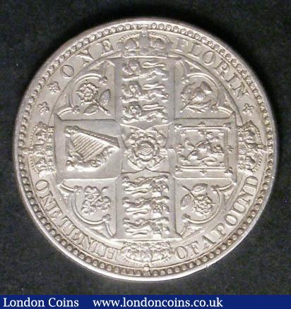 Florin 1849 ESC 802 EF or near so with some contact marks : English Coins : Auction 142 : Lot 2146