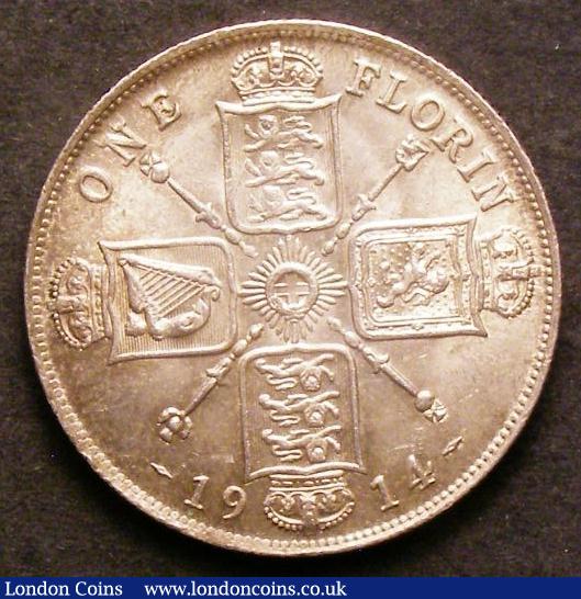 Florin 1914 ESC 933 UNC with some minor contact marks and rim nicks : English Coins : Auction 142 : Lot 2183