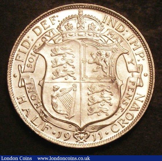 Halfcrown 1911 ESC 757 UNC and lustrous the obverse with very minor cabinet friction : English Coins : Auction 142 : Lot 2431