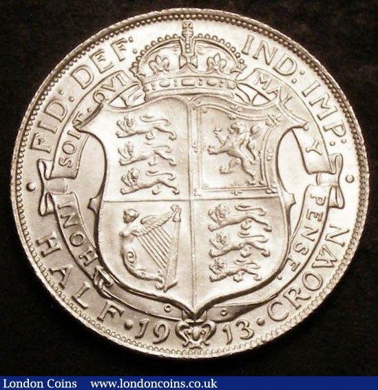 Halfcrown 1913 ESC 760 Lustrous UNC with some contact marks : English Coins : Auction 142 : Lot 2437