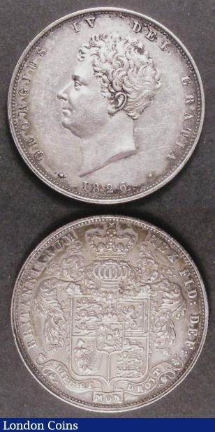 Halfcrowns (2) 1825 ESC 642 VF toned with some surface marks, 1826 ESC 646 GVF with some contact marks : English Coins : Auction 142 : Lot 2475