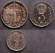 London Coins : A142 : Lot 2529 : Maundy a 3-part set 1924 Fourpence, Threepence and Twopence UNC with a matching deep tone