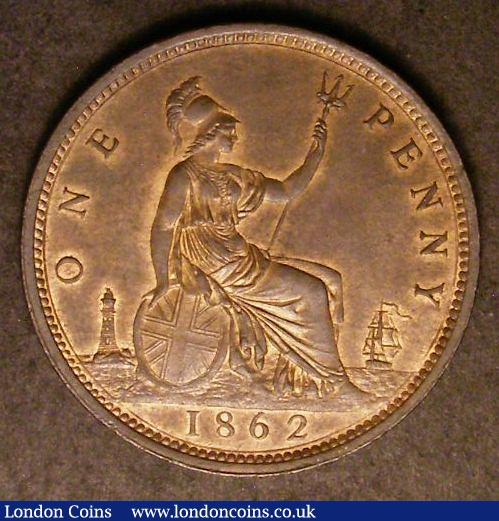 Penny 1862 Freeman 39 dies 6+G UNC or near so with a trace of lustre : English Coins : Auction 142 : Lot 2670