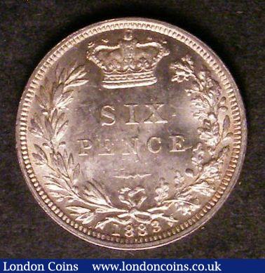 Sixpence 1883 ESC 1744 Lustrous UNC : English Coins : Auction 142 : Lot 2902