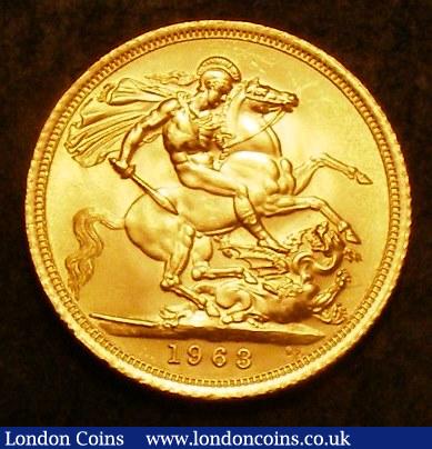 Sovereign 1963 Marsh 301 EF/GEF : English Coins : Auction 142 : Lot 3033