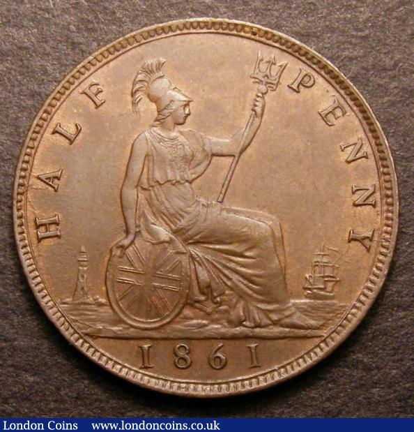 Halfpenny 1861 Freeman 282 dies 7+G CGS 75 : Certified Coins : Auction 142 : Lot 438