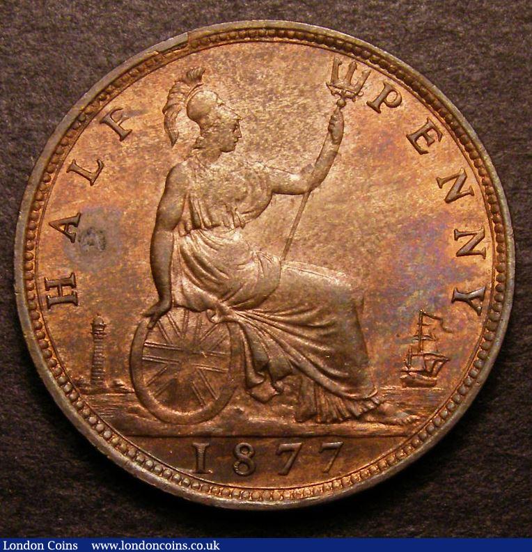London Coins : A142 : Lot 490 : Halfpenny 1877 Freeman 333 dies 14+N CGS 78, Ex-London Coins Auction A136 3/3/2012 Lot 2505 PCGS...